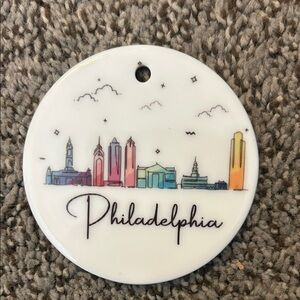 Philadelphia Skyline Ceramic Ornament